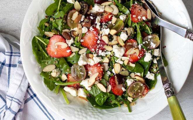 Quinoa Fruit and Mixed Greens Salad